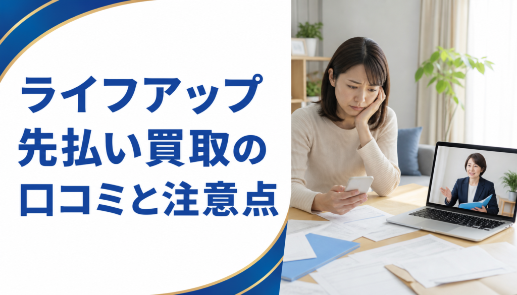 ライフアップ 先払い買取のの口コミ・評判｜先払い買取・闇金の確認情報と相談前の注意点