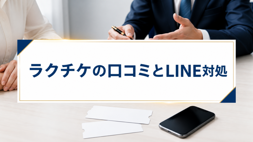 ラクチケの口コミ・評判｜先払い買取・闇金のLINE連絡と対処法