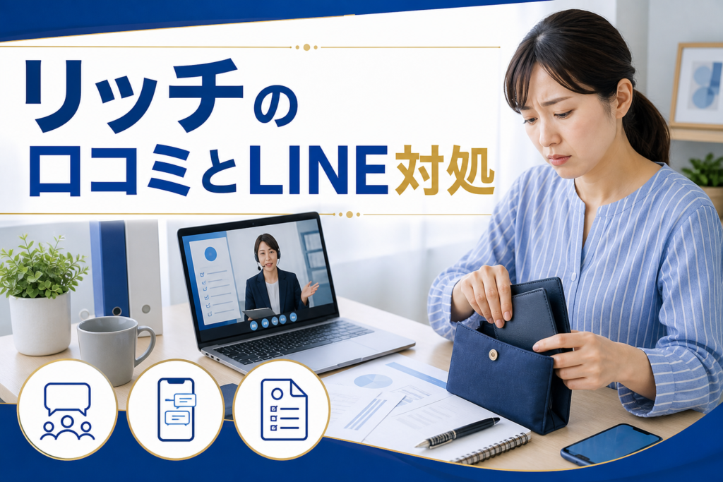リッチの口コミ・評判｜先払い買取・闇金のLINE連絡と対処法