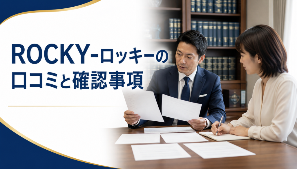 ROCKY-ロッキーの口コミ・評判｜先払い買取・闇金の確認情報と相談前の注意点