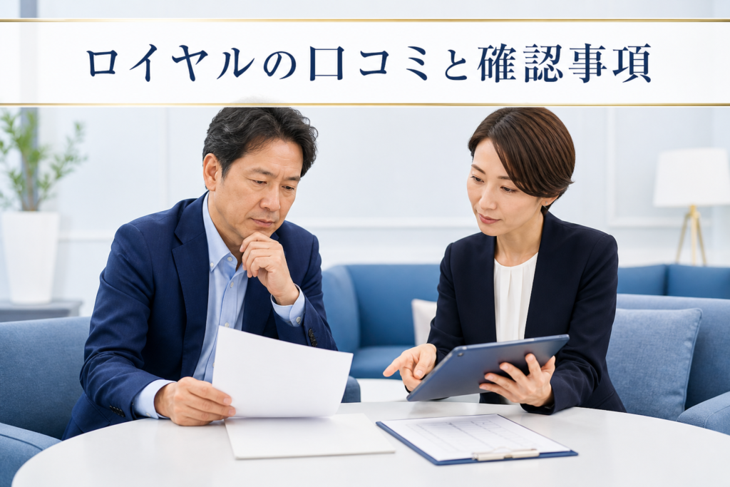 ロイヤルの口コミ・評判|先払い買取・闇金の確認情報と相談前の注意点