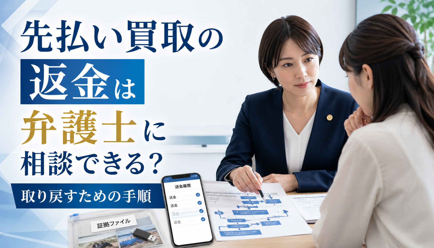 先払い買取の返金は弁護士に相談できる？取り戻すための手順