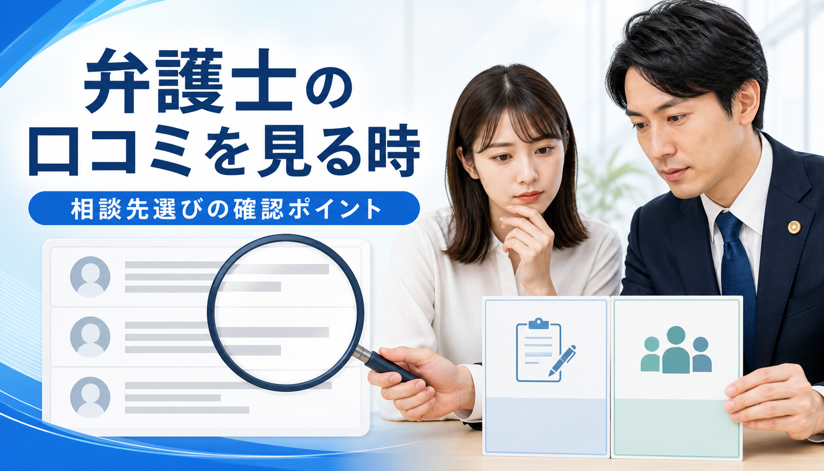 先払い買取 弁護士 口コミを見る時の注意点｜相談先選びで確認すべきポイント
