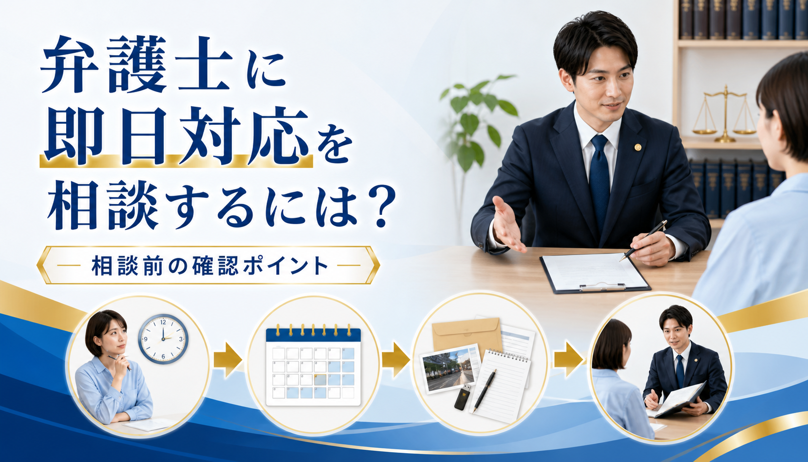 先払い買取を弁護士に即日対応してもらうには？相談前の確認ポイント