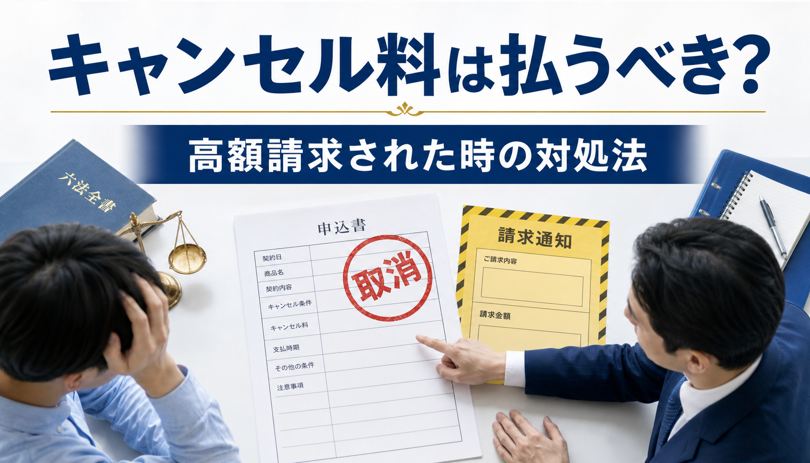 先払い買取のキャンセル料は払うべき？高額請求された時の対処法