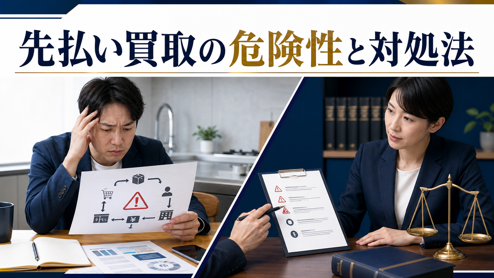 先払い買取は危険？違法性・仕組み・対処法を解説