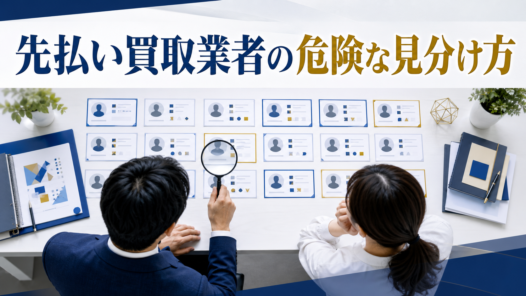 先払い買取業者一覧を見る前に｜危険な業者の見分け方