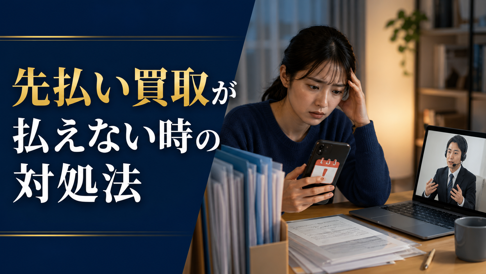 先払い買取が払えない時の対処法｜支払い遅れ・督促・相談先を解説
