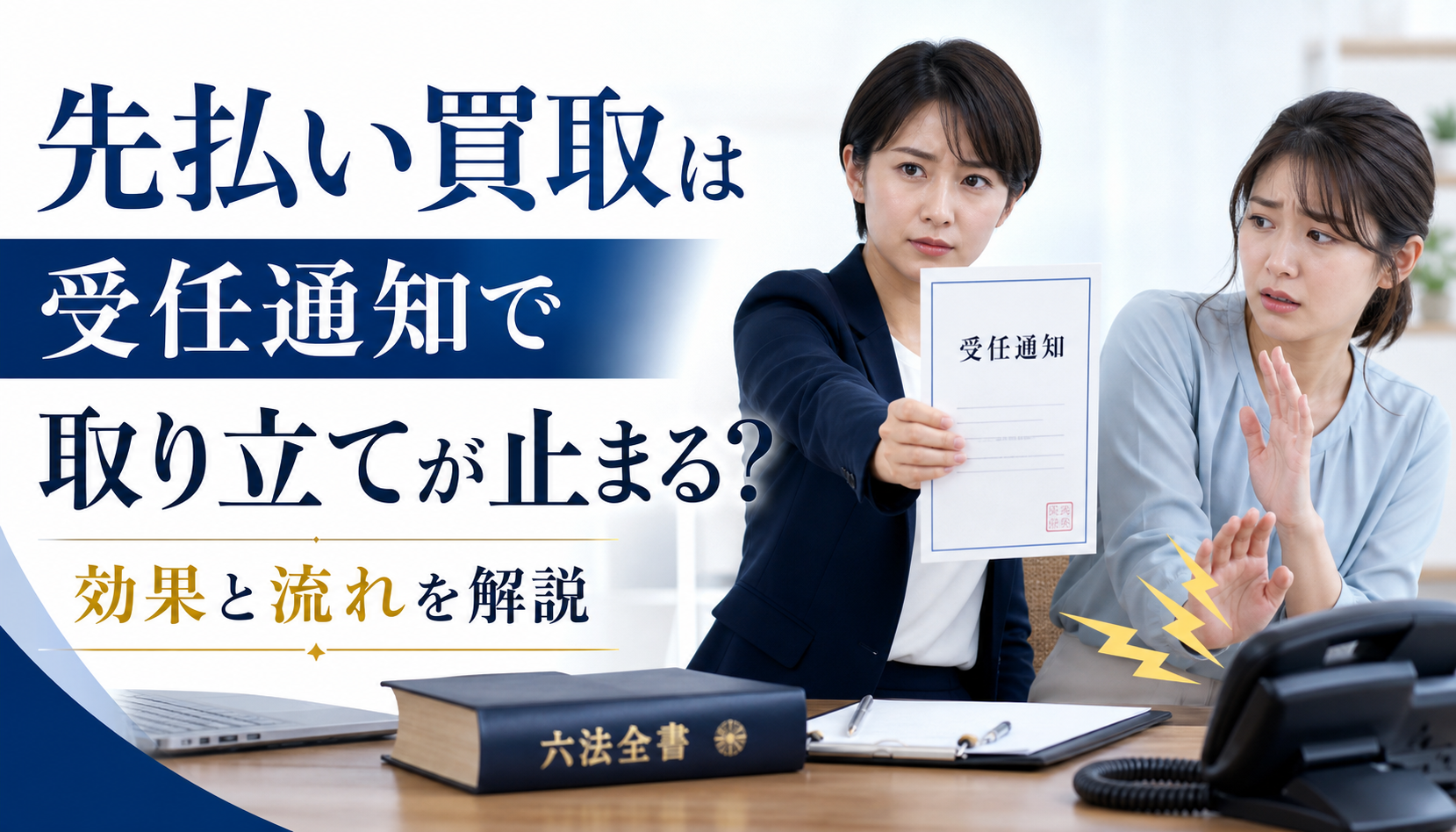 先払い買取は受任通知で取り立てが止まる？効果と流れを解説