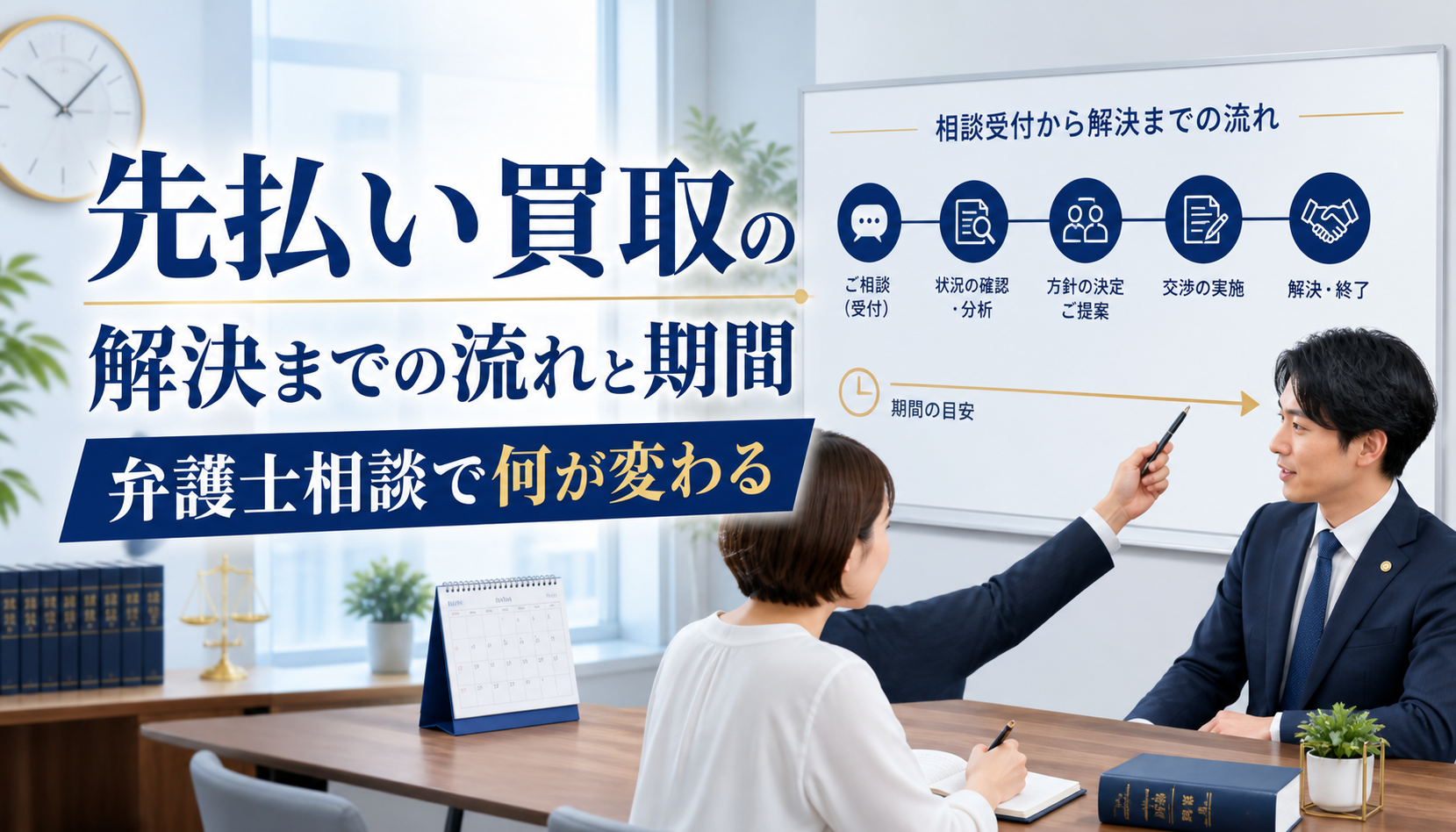 先払い買取の解決までの流れと期間｜弁護士相談で何が変わる？