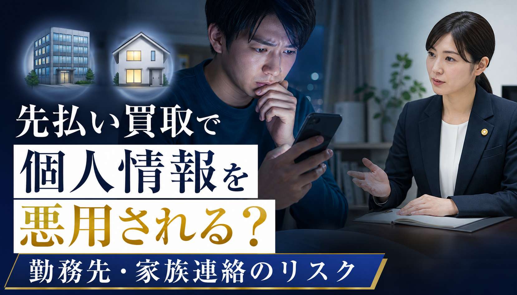 先払い買取で個人情報を悪用される？勤務先・家族連絡のリスク