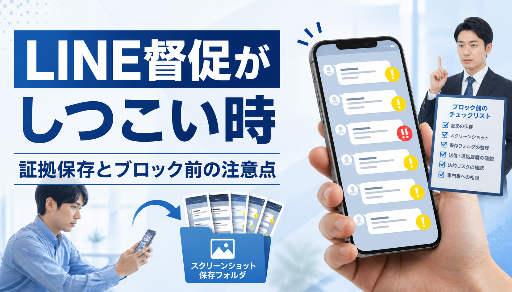 先払い買取のLINE督促がしつこい時の対処法｜証拠保存とブロック前の注意点