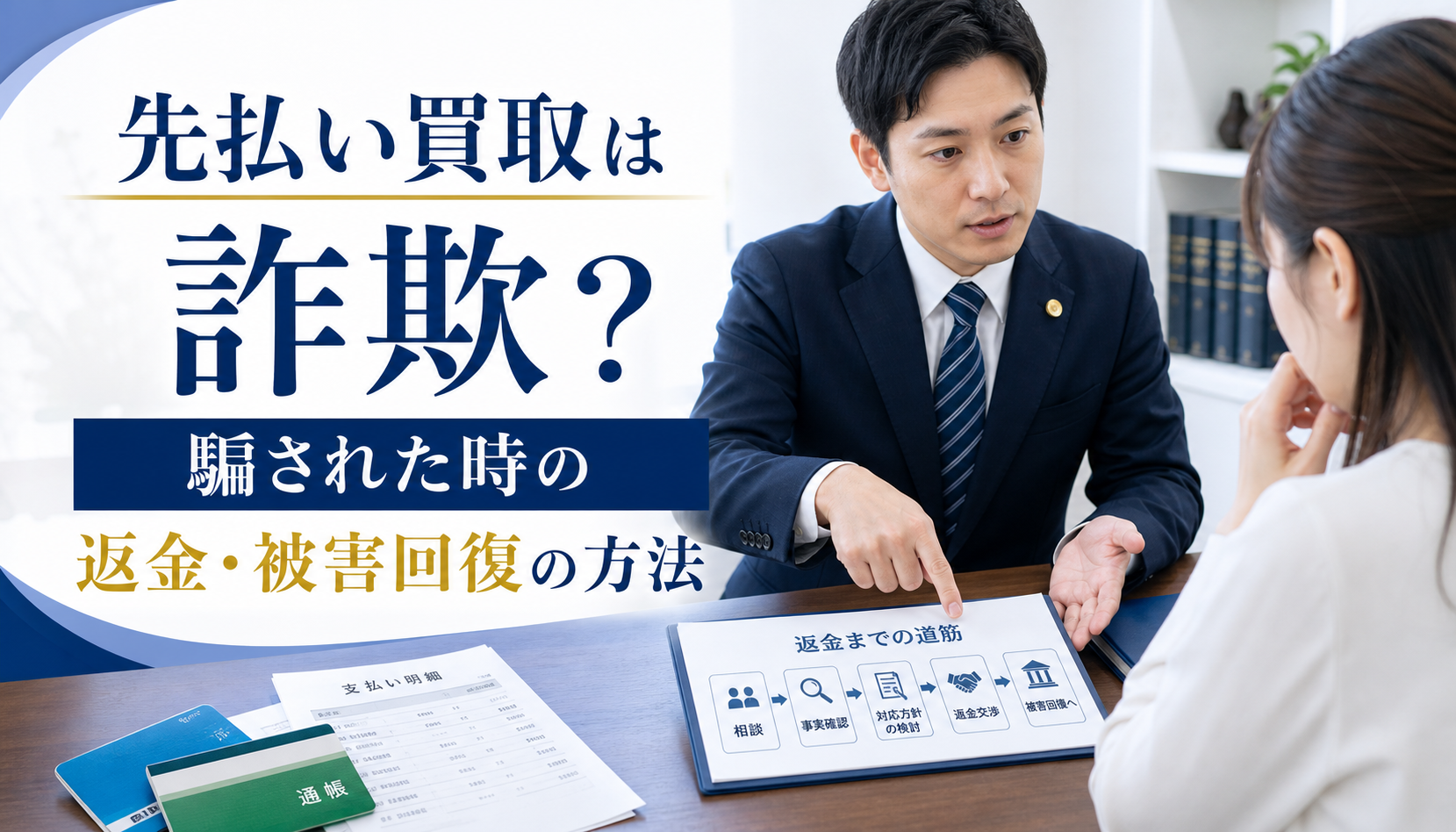先払い買取は詐欺？騙された時の返金・被害回復の方法