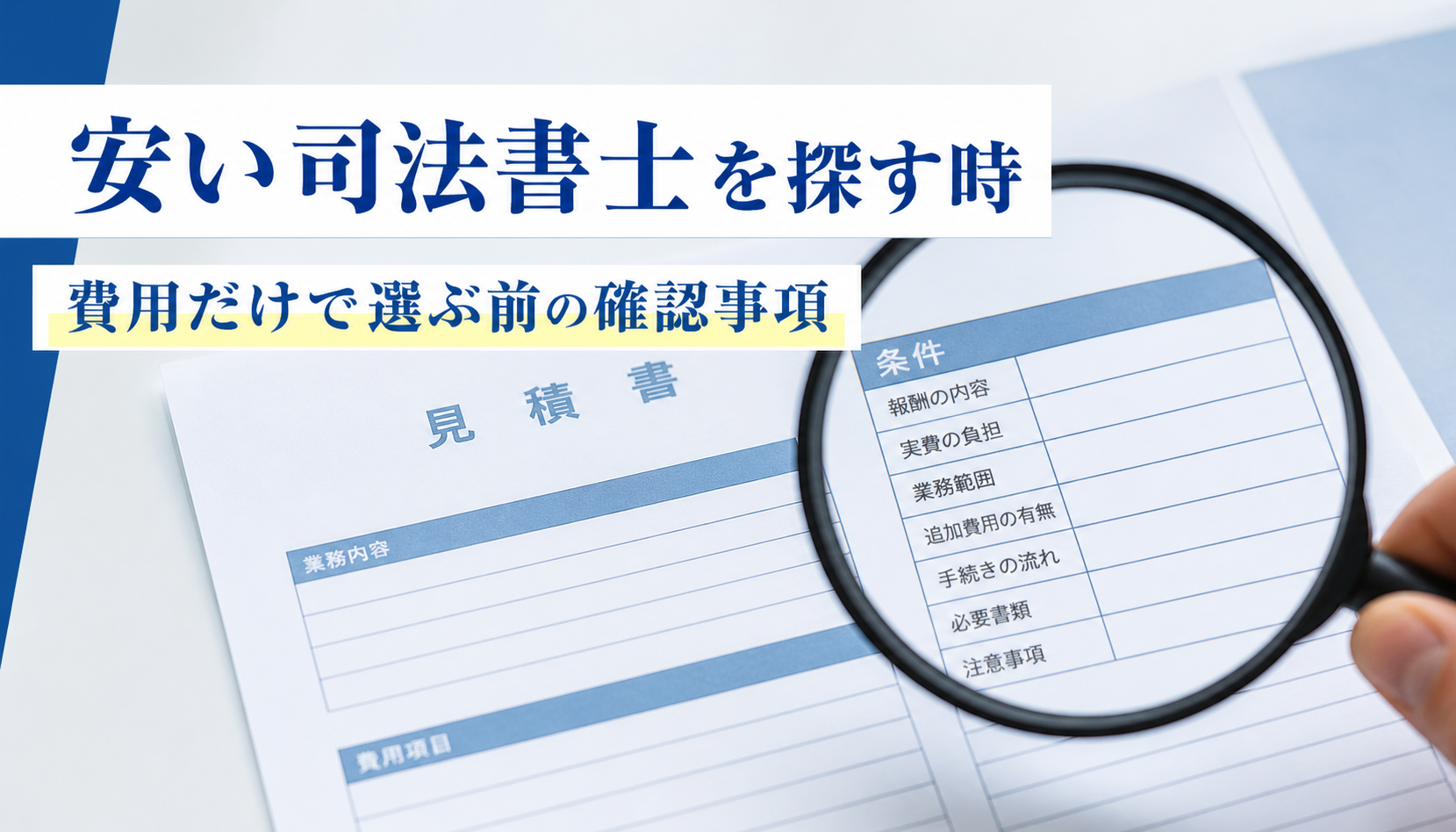 先払い買取 司法書士 安いで探す時の注意点｜費用だけで選ぶ前に確認すべきこと