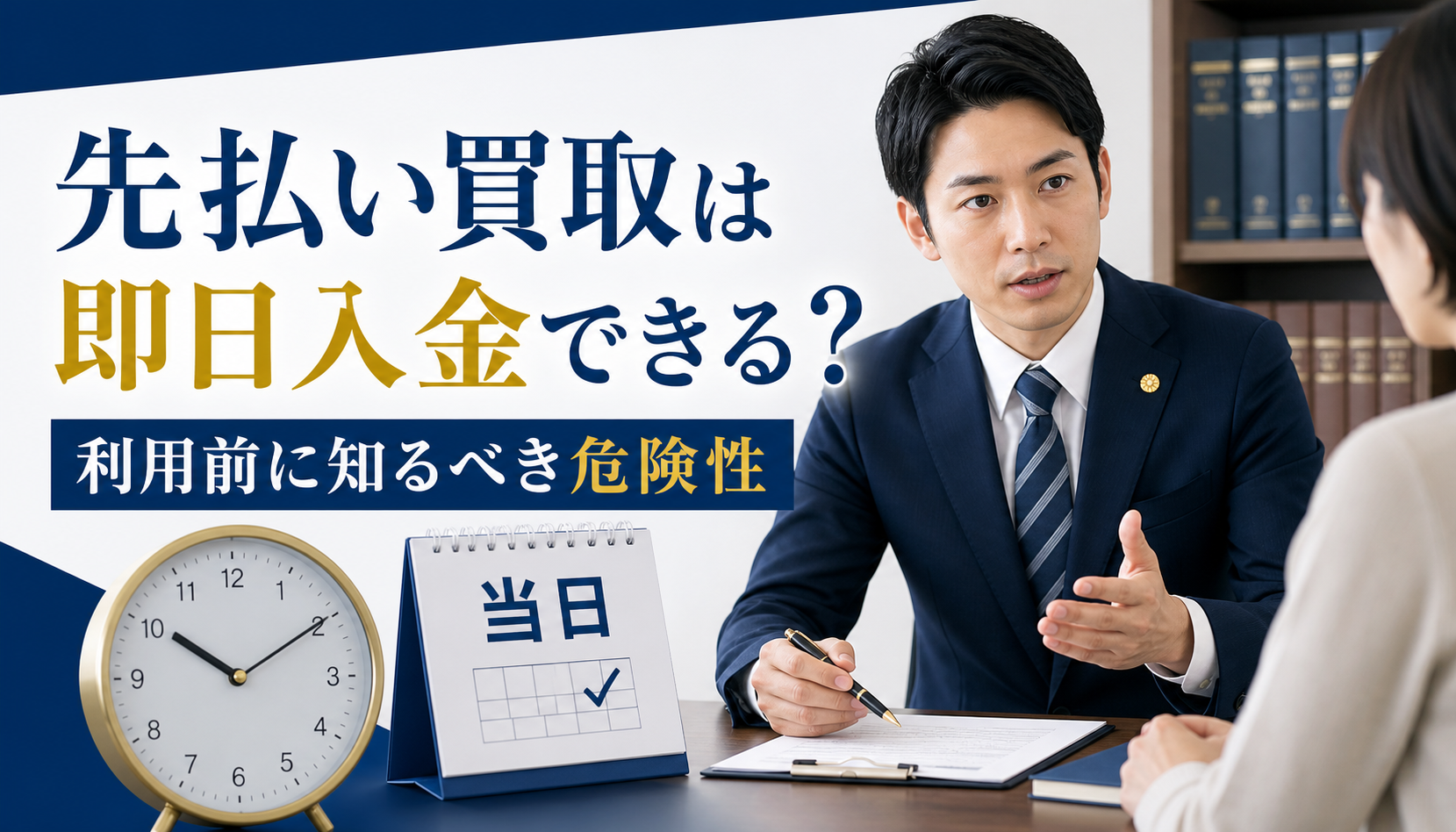 先払い買取は即日入金できる？利用前に知るべき危険性