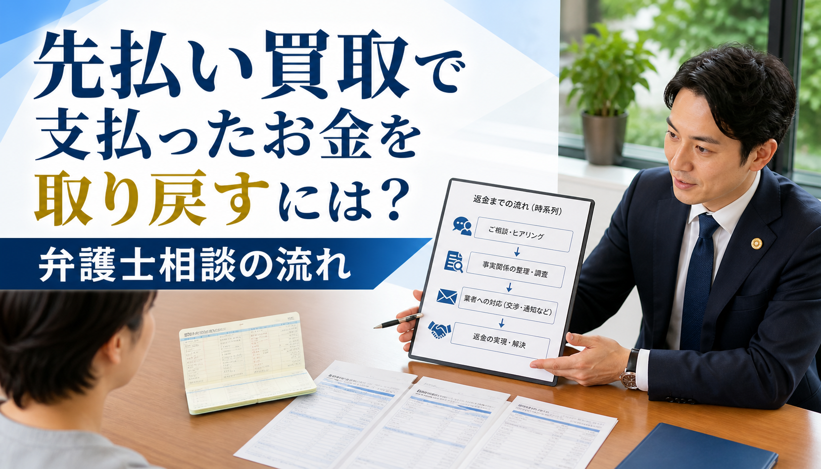 先払い買取で支払ったお金を取り戻すには？弁護士相談の流れ