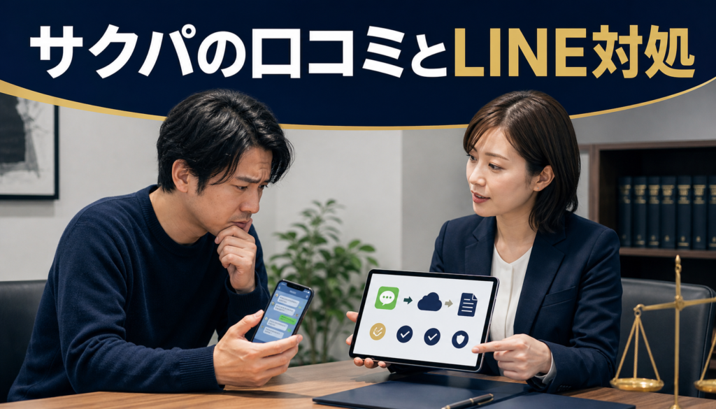 サクパの口コミ・評判|先払い買取・闇金のLINE連絡と対処法