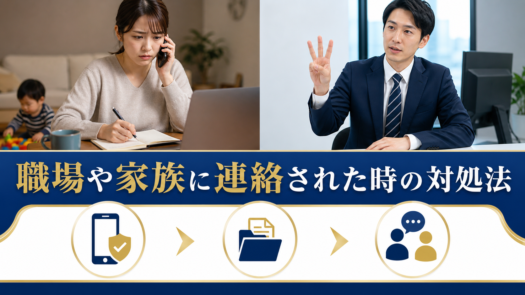 闇金・先払い買取で職場や家族に連絡された時の対処法