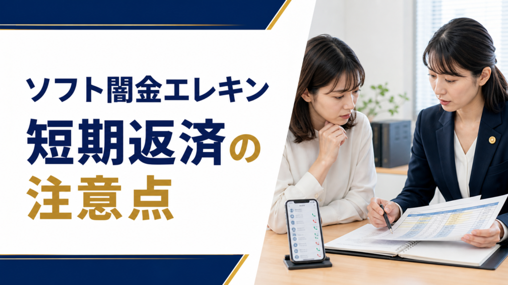 ソフト闇金エレキンの口コミ・評判｜ソフト闇金の短期返済の注意点