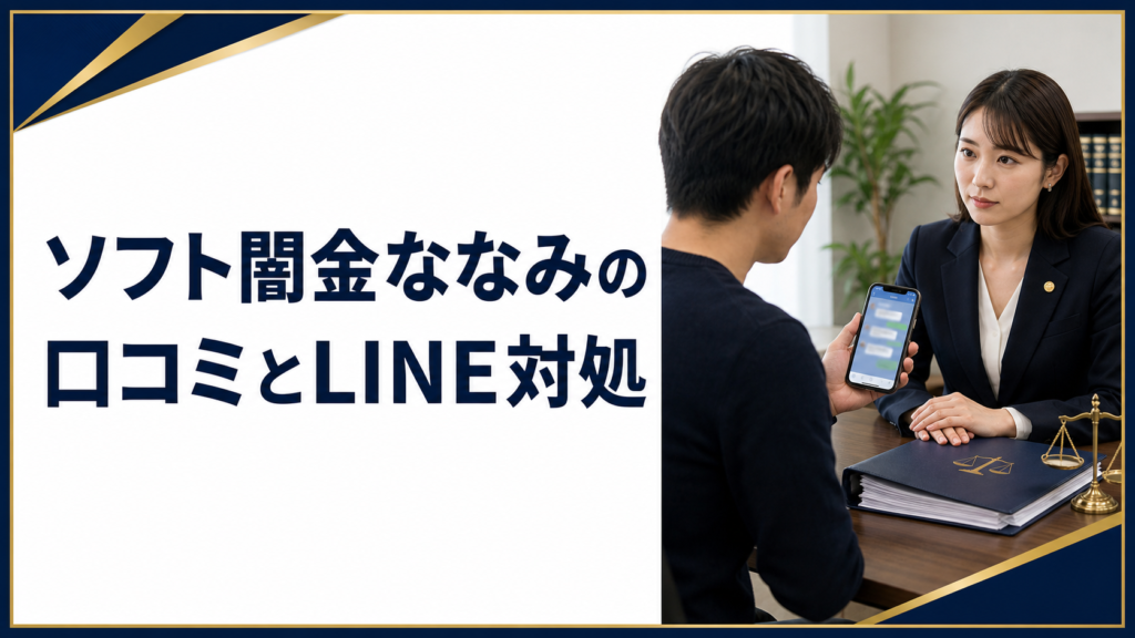 ソフト闇金ななみの口コミ・評判｜ソフト闇金のLINE連絡と対処法