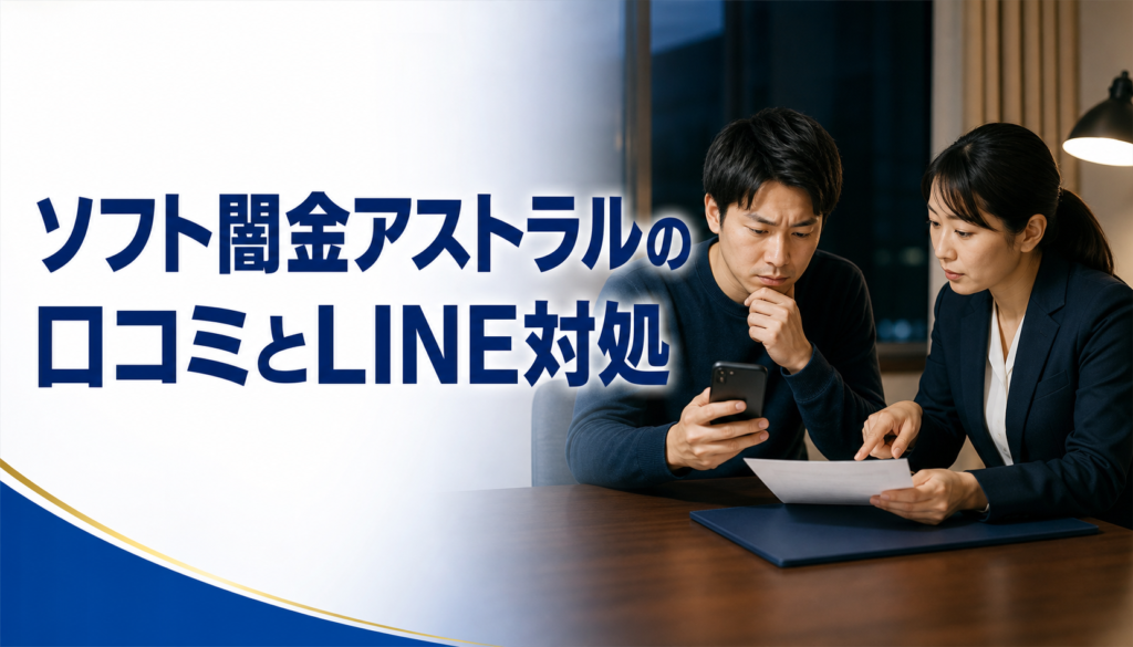 ソフト闇金アストラルの口コミ・評判｜ソフト闇金のLINE連絡と対処法