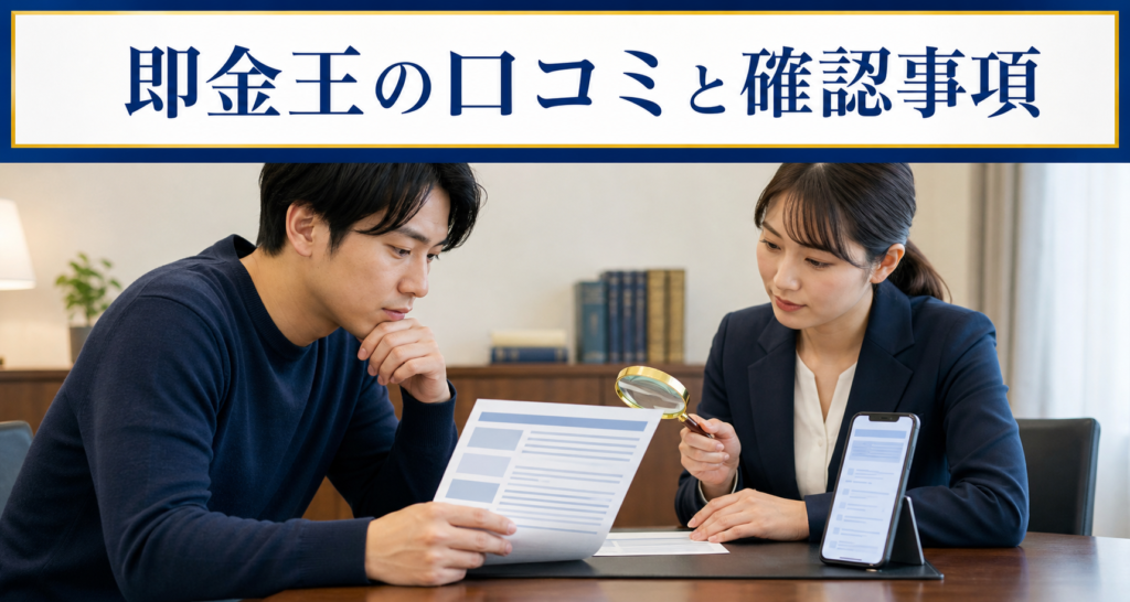 即金王（ソクキング）の口コミ・評判｜先払い買取・闇金の確認情報と相談前の注意点