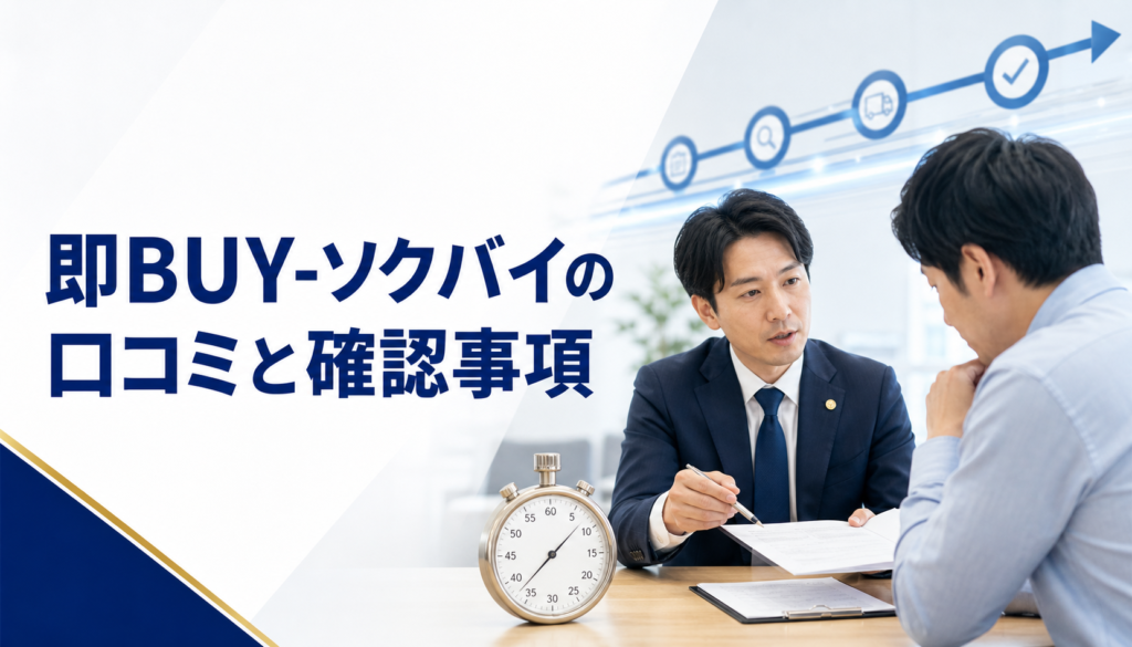 即BUY-ソクバイの口コミ・評判｜先払い買取・闇金の確認情報と相談前の注意点