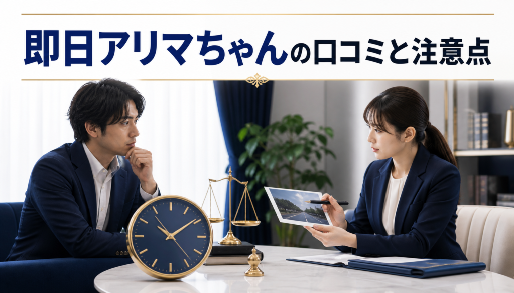 即日アリマちゃんの口コミ・評判｜先払い買取・闇金の確認情報と相談前の注意点