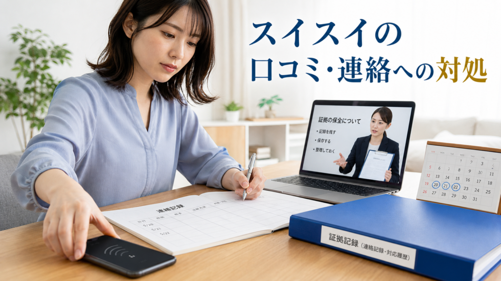 スイスイの口コミ・評判｜先払い買取・闇金のLINE連絡と対処法