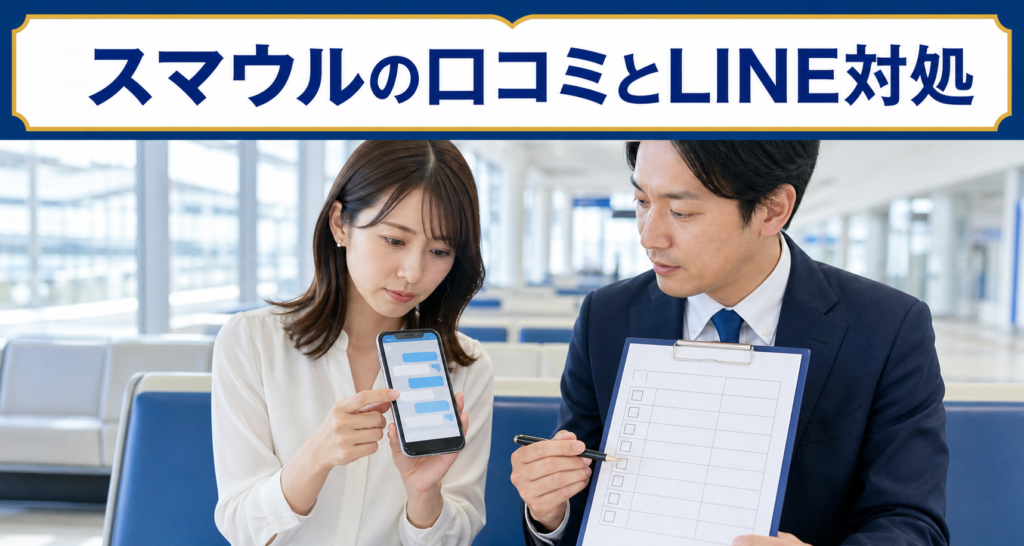 スマウルの口コミ・評判|先払い買取・闇金のLINE連絡と対処法