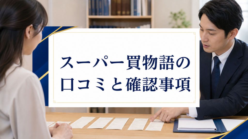 スーパー買物語の口コミ・評判｜先払い買取・闇金の確認情報と相談前の注意点