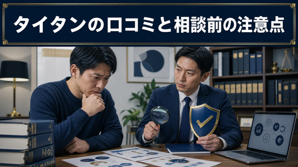 タイタン（TITAN）の口コミ・評判｜先払い買取・闇金の確認情報と相談前の注意点