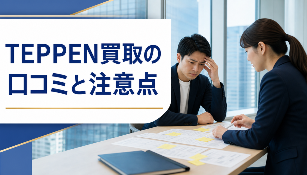 TEPPEN買取-テッペン- 先払い買取業者の口コミ・評判｜先払い買取・闇金の確認情報と相談前の注意点