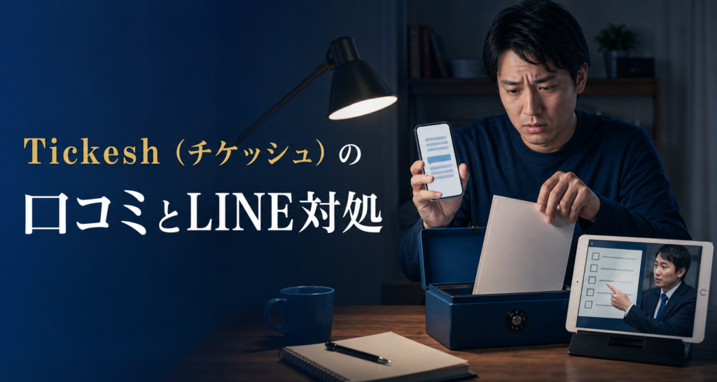 Tickesh（チケッシュ）の口コミ・評判｜先払い買取・闇金のLINE連絡と対処法