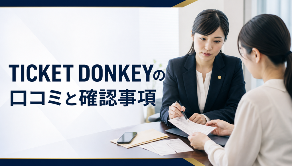 TICKET DONKEY-チケットドンキの口コミ・評判｜先払い買取・闇金の確認情報と相談前の注意点