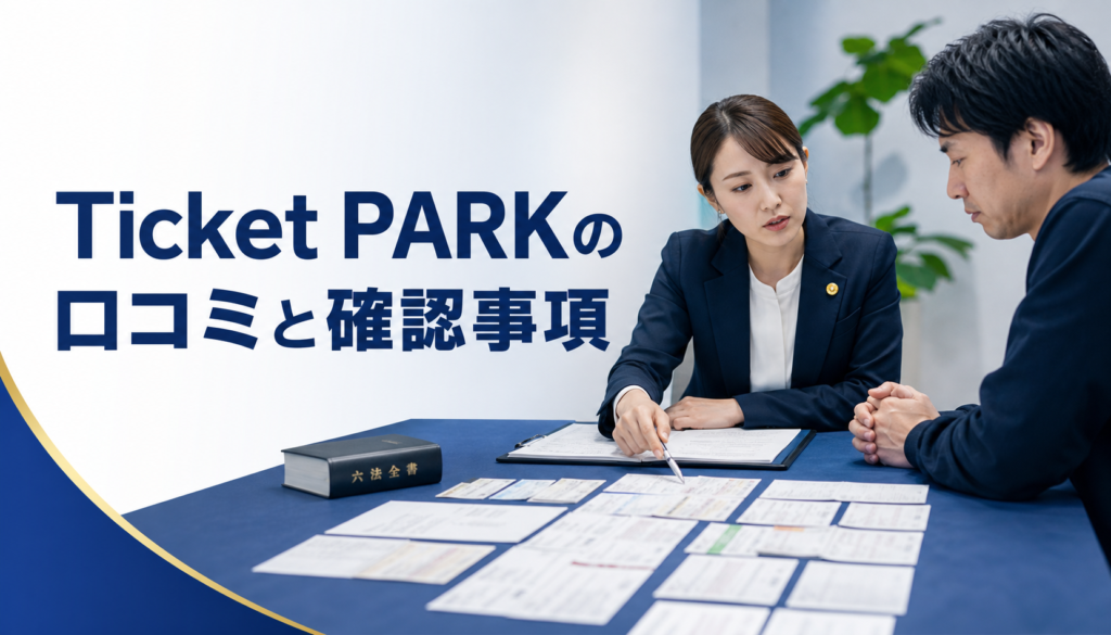 Ticket PARK-チケットパークの口コミ・評判｜先払い買取・闇金の確認情報と相談前の注意点