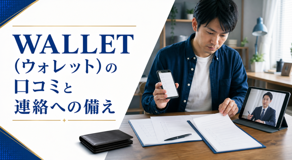 WALLET(ウォレット)の口コミ・評判|先払い買取・闇金のLINE連絡と対処法