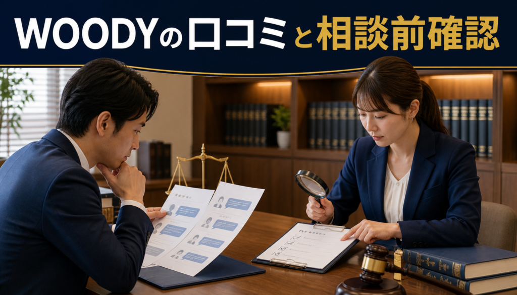 WOODY（ウッディ）の口コミ・評判｜先払い買取・闇金の確認情報と相談前の注意点
