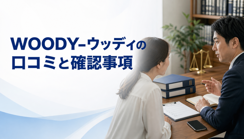 WOODY-ウッディの口コミ・評判｜先払い買取・闇金の確認情報と相談前の注意点