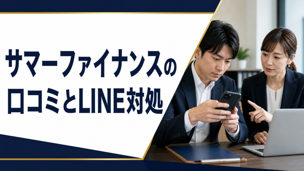 サマーファイナンスの口コミ・評判|先払い買取・闇金のLINE連絡と対処法