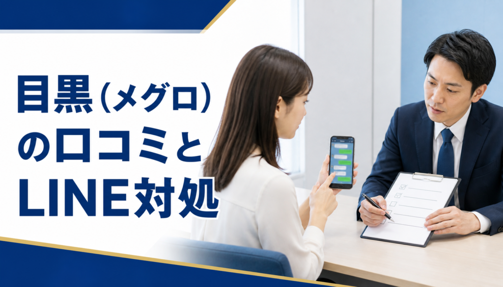 目黒（メグロ）の口コミ・評判｜先払い買取・闇金のLINE連絡と対処法