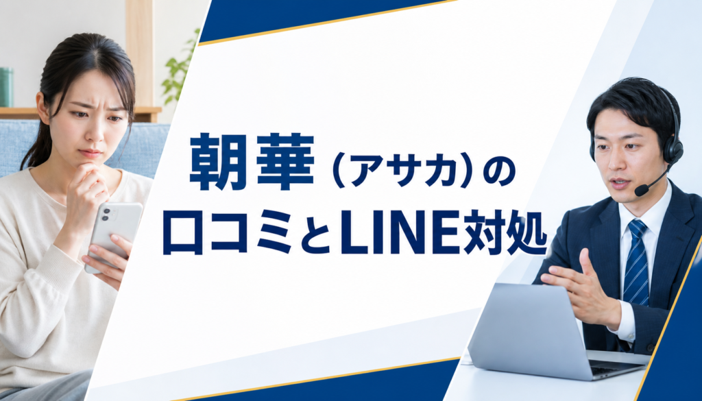 朝華（アサカ）の口コミ・評判｜先払い買取・闇金のLINE連絡と対処法
