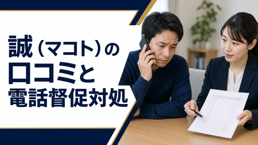 誠(マコト)の口コミ・評判|先払い買取・闇金の電話督促と対処法