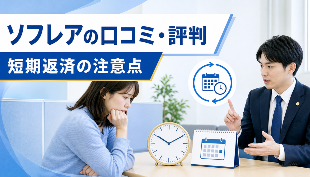 ソフレアの口コミ・評判|先払い買取・闇金の短期返済の注意点