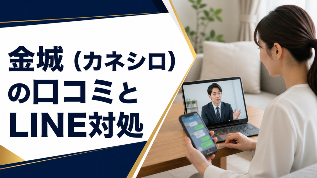 金城(カネシロ)の口コミ・評判|先払い買取・闇金のLINE連絡と対処法