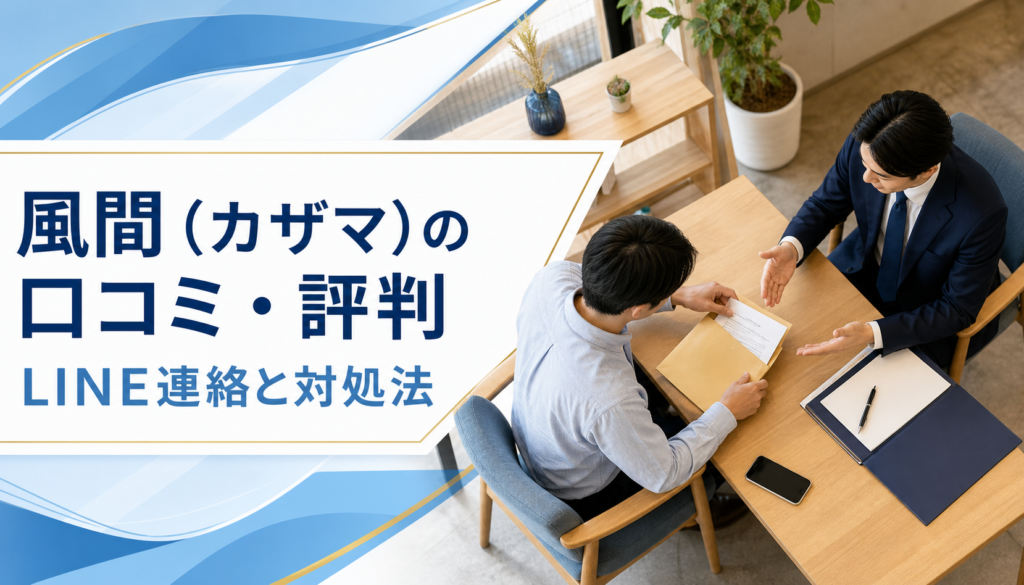 風間（カザマ）の口コミ・評判｜先払い買取・闇金のLINE連絡と対処法