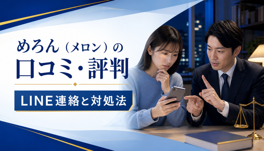 めろん（メロン）の口コミ・評判｜先払い買取・闇金のLINE連絡と対処法
