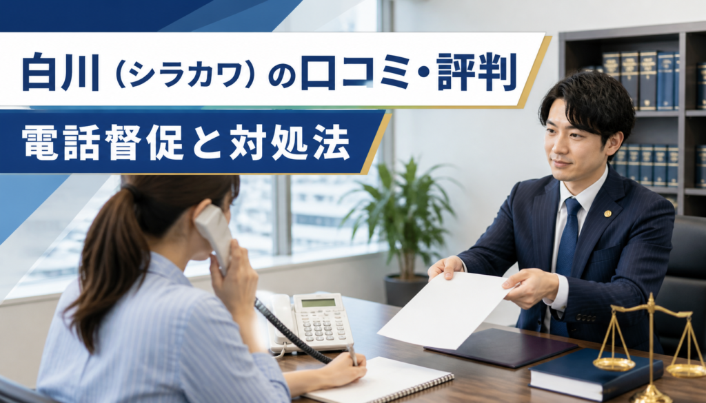 白川(シラカワ)の口コミ・評判|先払い買取・闇金の電話督促と対処法