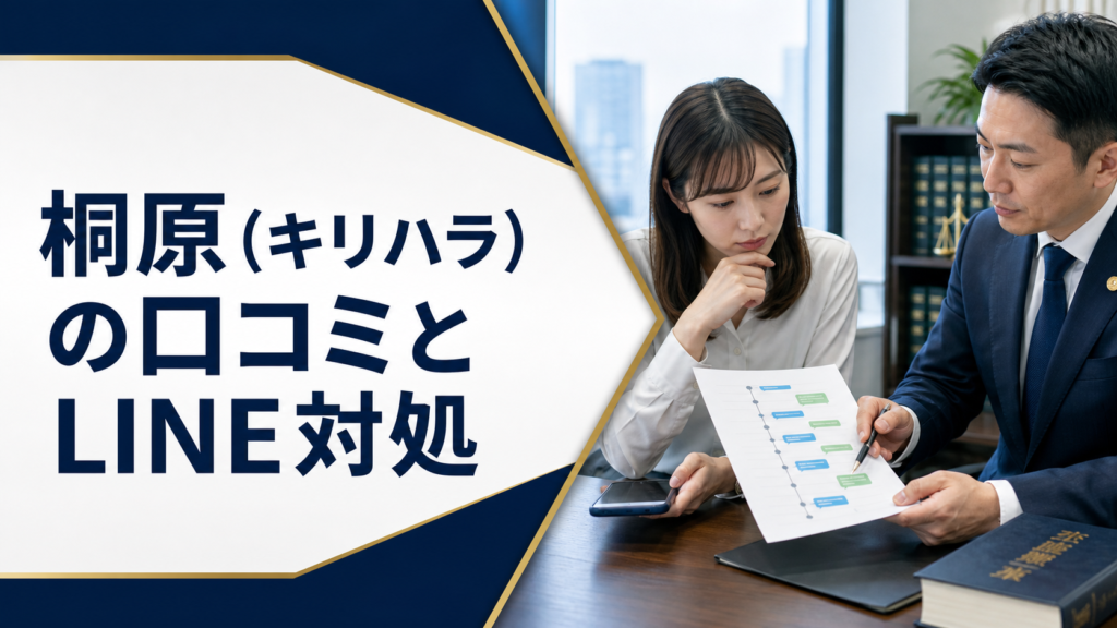 桐原（キリハラ）の口コミ・評判｜先払い買取・闇金のLINE連絡と対処法