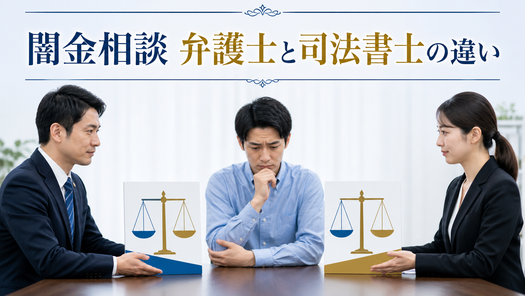 闇金相談は弁護士と司法書士どっち？違いと選び方